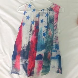 American Flag Tank Top